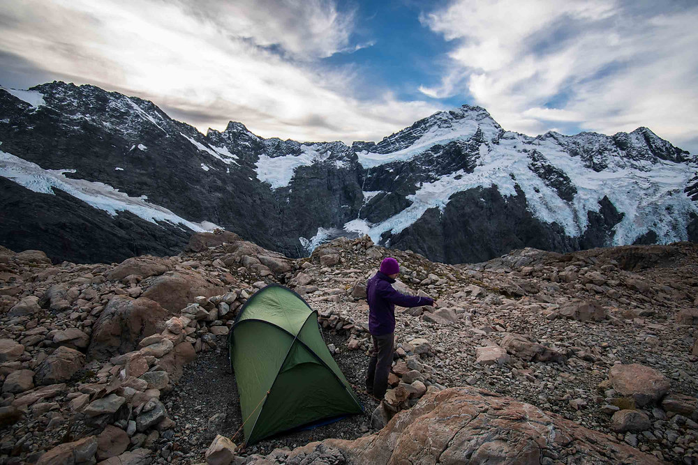 camping near mueller hut