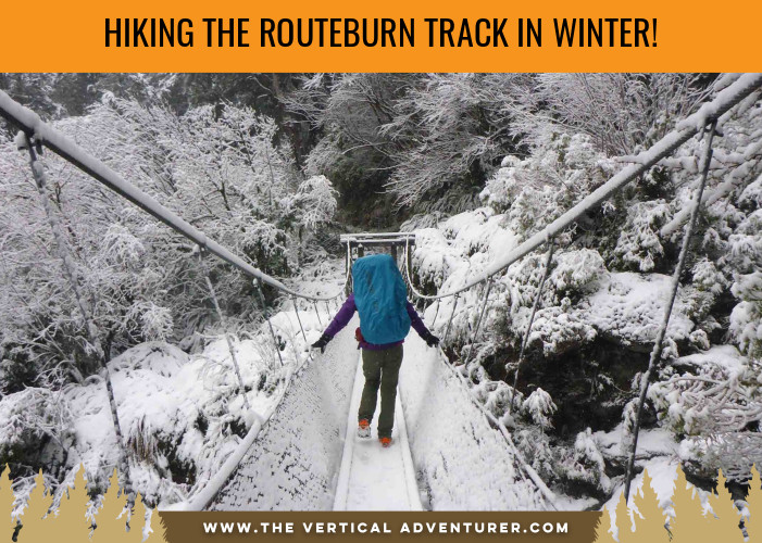 hiking the routeburn track in winter
